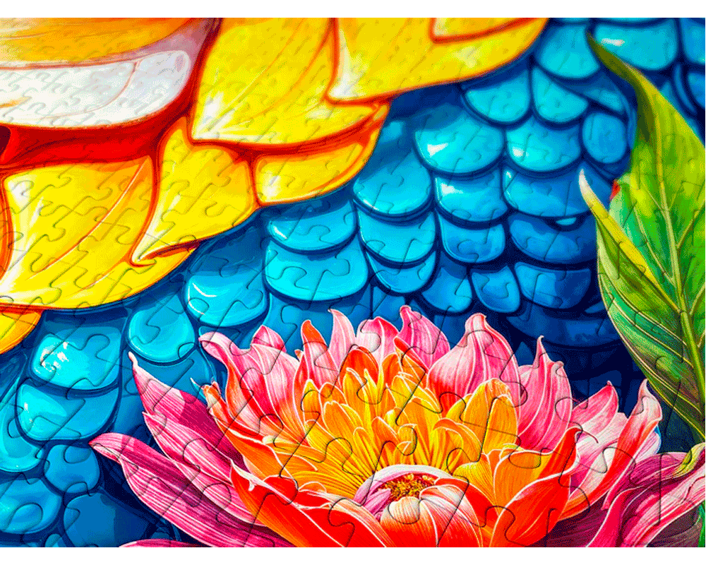 Dragón Azul: Rompecabezas 1000 Piezas Enjoy Puzzle