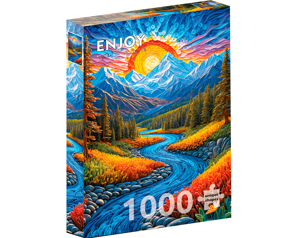 Paisaje al Atardecer: : Rompecabezas 1000 Piezas Enjoy Puzzle