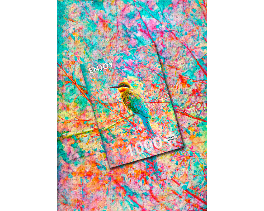 Pájaro Feliz: Rompecabezas 1000 Piezas Enjoy Puzzle