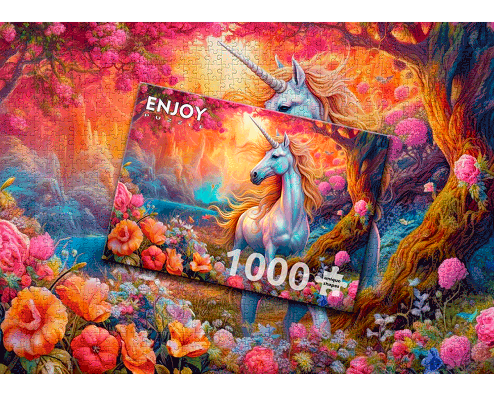 Unicornio Encantado: Rompecabezas 1000 Piezas Enjoy Puzzle