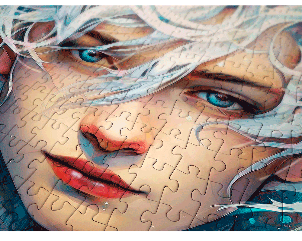 Mujer con Lobos: Rompecabezas 1000 Piezas Enjoy Puzzle