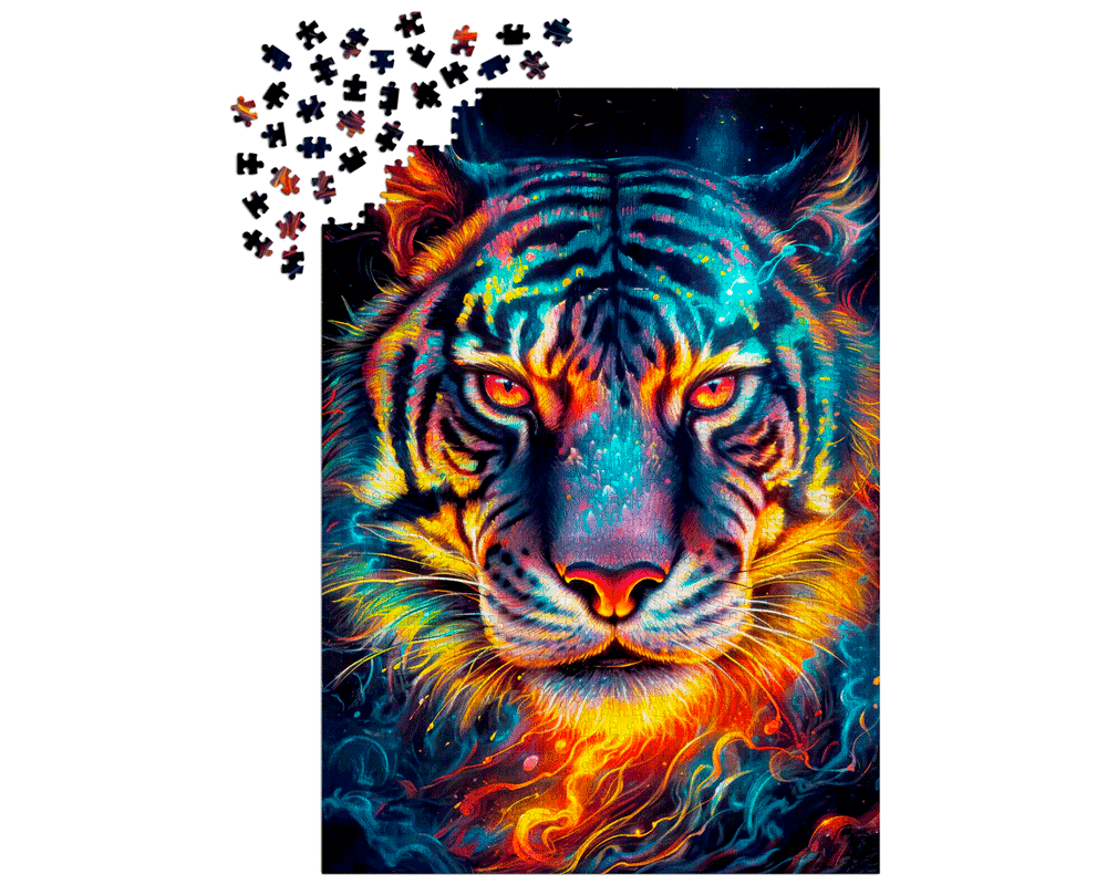 Resiliencia de Tigre: Rompecabezas 1000 Piezas Enjoy Puzzle