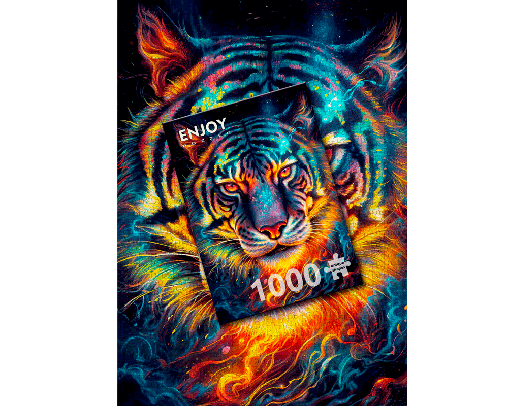 Resiliencia de Tigre: Rompecabezas 1000 Piezas Enjoy Puzzle