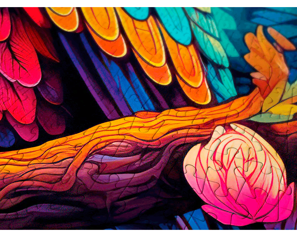 Búho de Colores: Rompecabezas 1000 Piezas Enjoy Puzzle