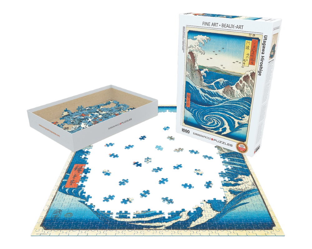 Utagawa Hiroshige: Naruto Olas Rompecabezas 1000 Piezas Eurographics