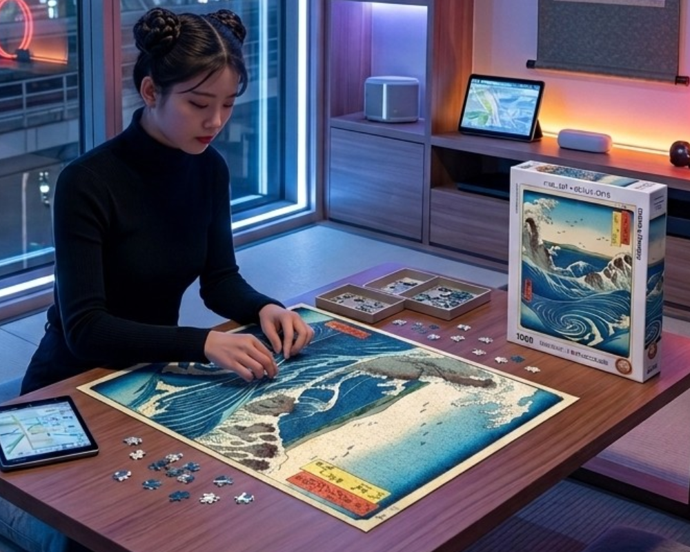 Utagawa Hiroshige: Naruto Olas Rompecabezas 1000 Piezas Eurographics