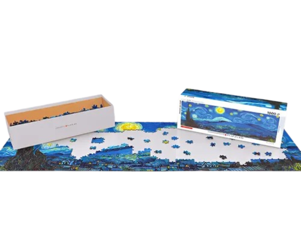 Van Gogh: Noche Estrellada: Rompecabezas Panorámico 1000 Piezas Eurographics