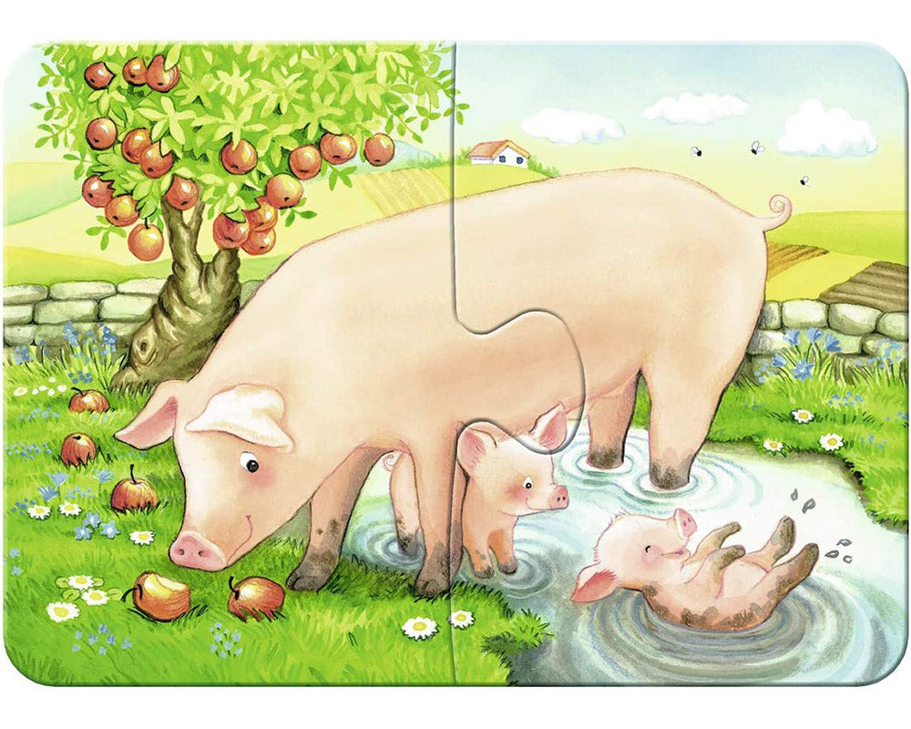 Animalitos de la Granja Rompecabezas Progresivo Ravensburger