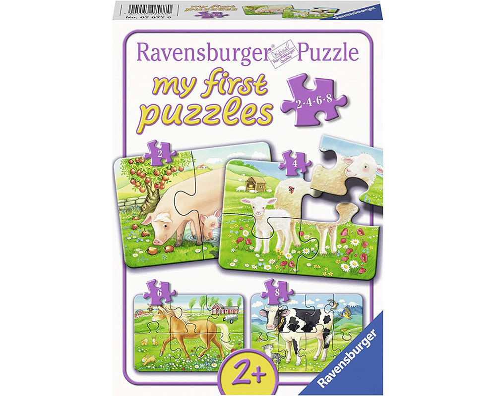 Animalitos de la Granja Rompecabezas Progresivo Ravensburger