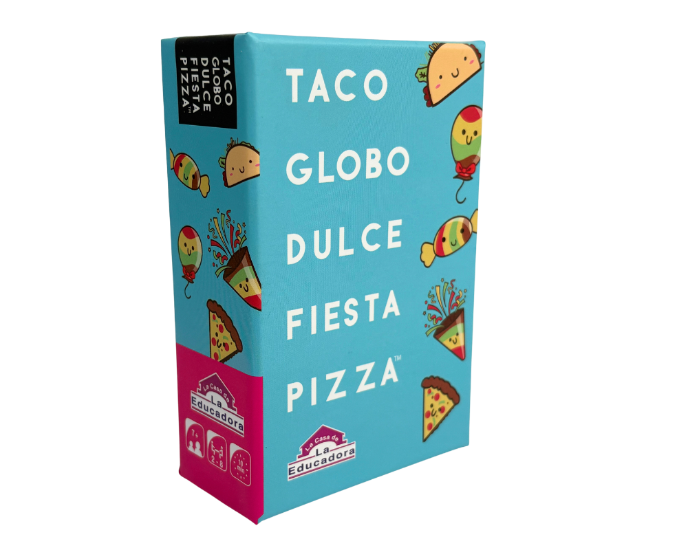 Taco Globo Dulce Fiesta Pizza en Español. Blue Orange™