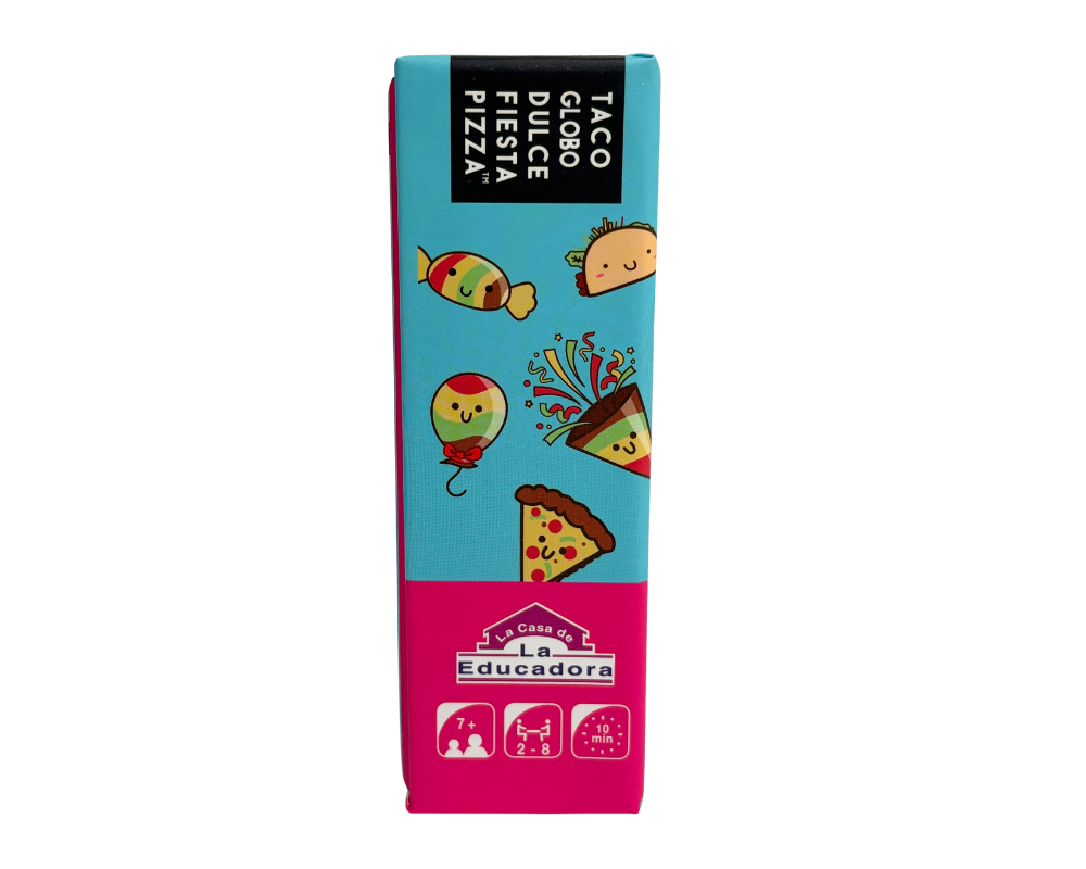 Taco Globo Dulce Fiesta Pizza en Español. Blue Orange™