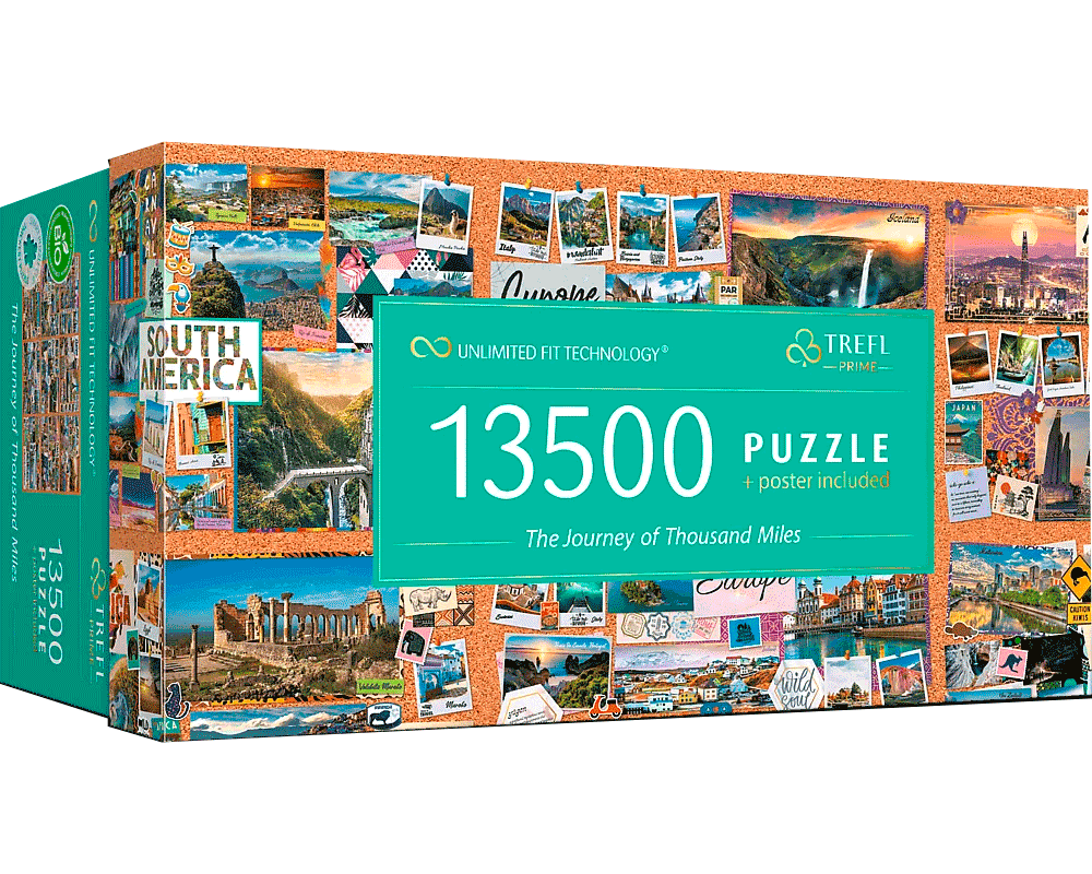 Collage de Ciudades del Mundo: Rompecabezas Unlimited Fit 13500 Piezas Trefl