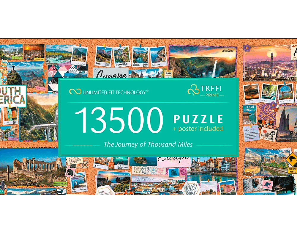 Collage de Ciudades del Mundo: Rompecabezas Unlimited Fit 13500 Piezas Trefl