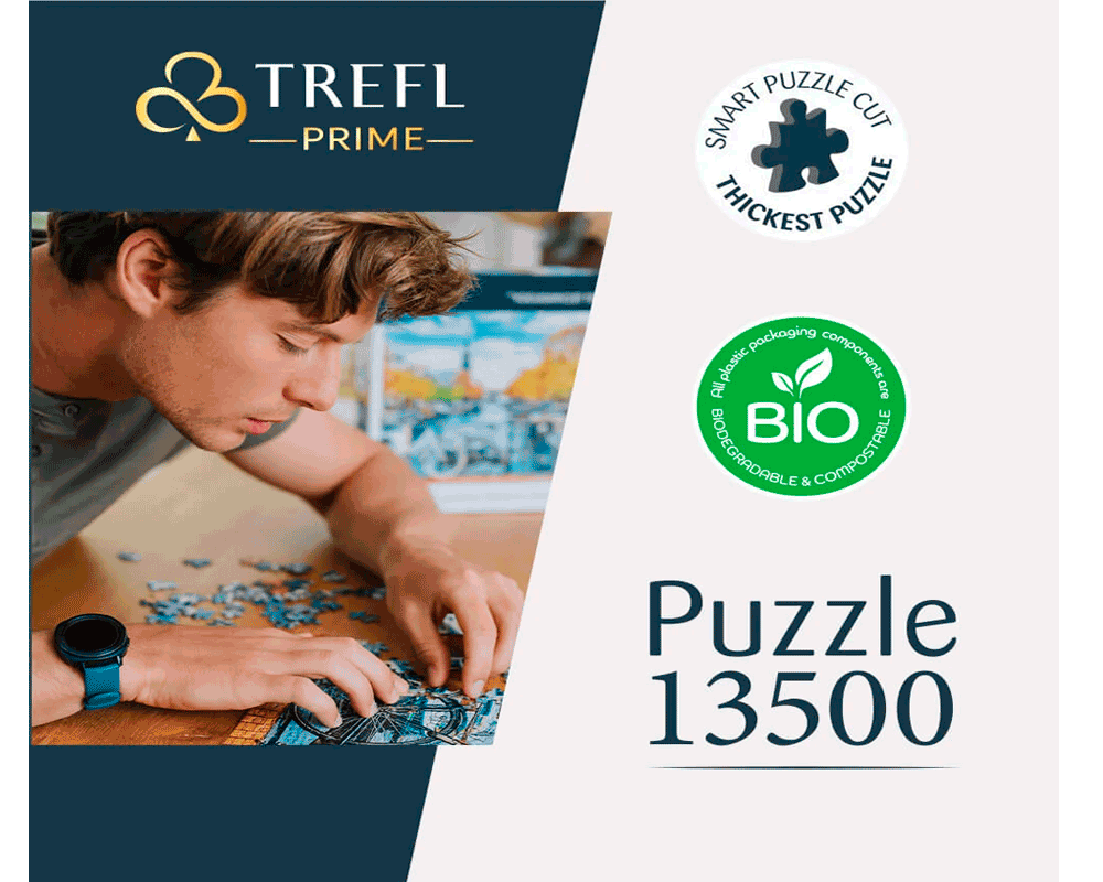 Collage de Ciudades del Mundo: Rompecabezas Unlimited Fit 13500 Piezas Trefl