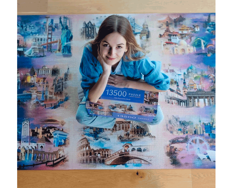 Collage de Ciudades: Rompecabezas Unlimited Fit 13500 Piezas Trefl