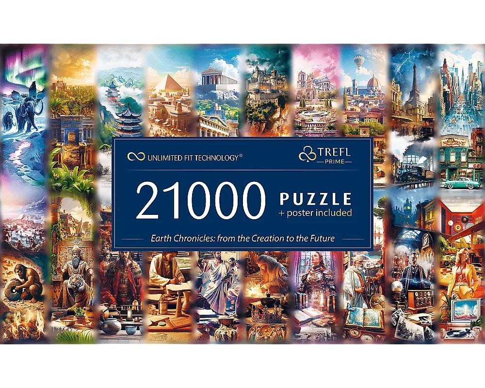 Crónicas de la Tierra: Desde la Creación Hasta el Futuro Rompecabezas 21,000 Piezas Trefl Prime