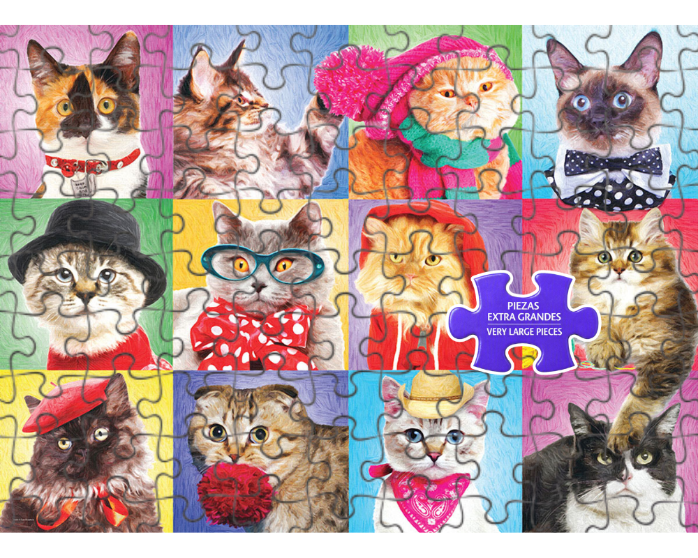 Gatos Rompecabezas 300 Piezas XL Eurographics