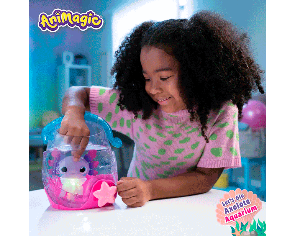 Axolotl Playset con Acuario Animagic Goliath Games