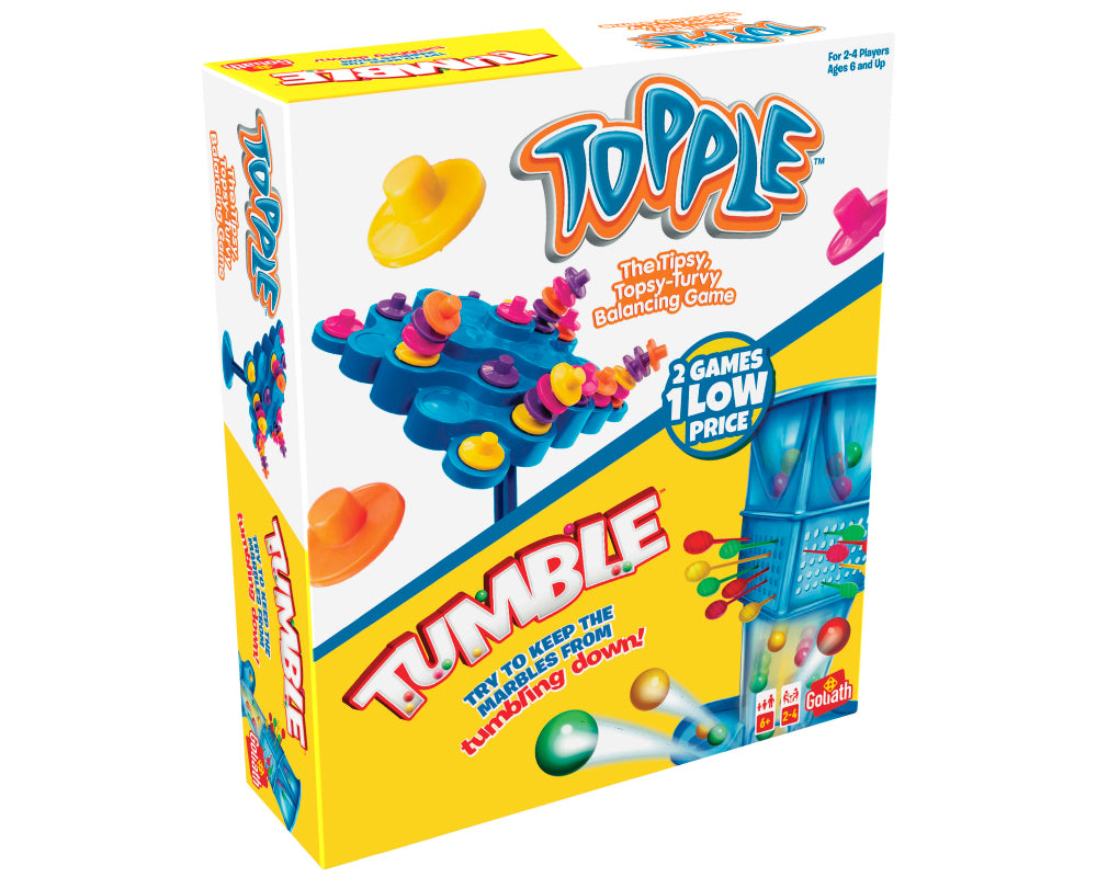 Topple / Tumble Juego de mesa 2 en 1 Goliath