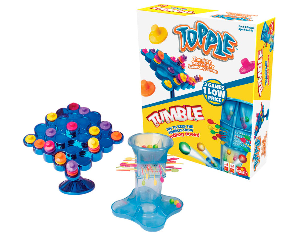 Topple / Tumble Juego de mesa 2 en 1 Goliath
