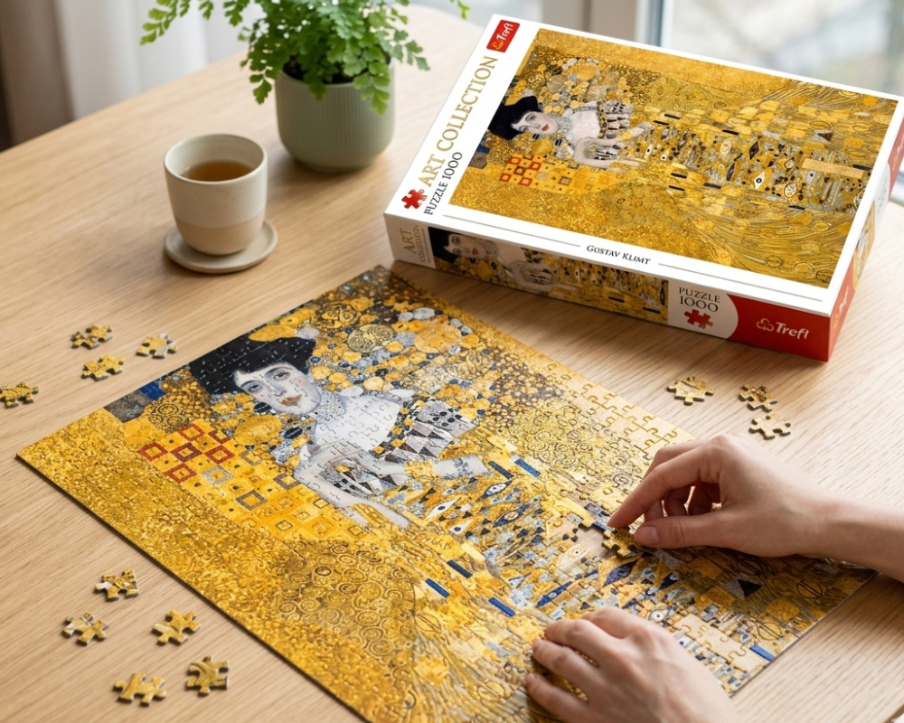 Adele, La Dama Dorada - Gustav Klimt: Rompecabezas 1000 Piezas Trefl
