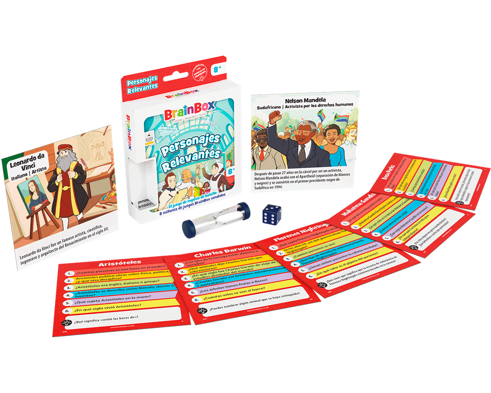 Brainbox Pocket Personajes Juego de Mesa en Español. Asmodee