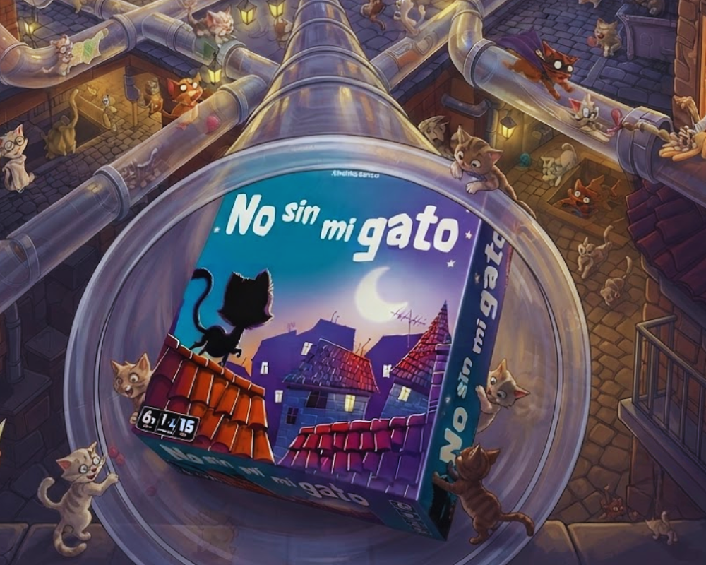 No Sin Mi Gato. Juego de Mesa en Español. Asmodee