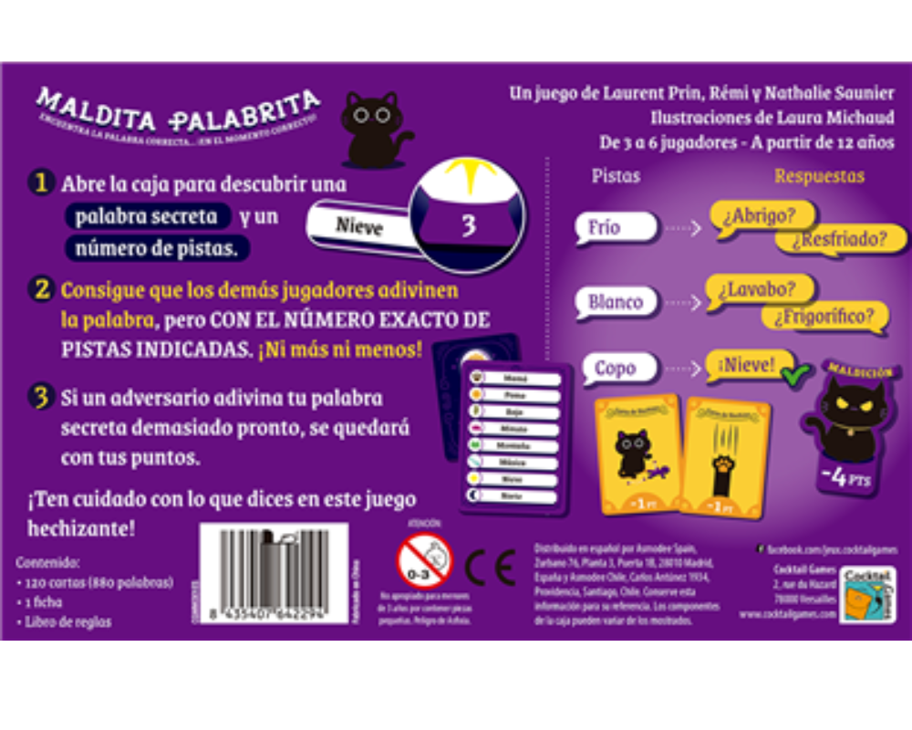 Maldita Palabrita. Juego de Mesa en ESPAÑOL. Asmodee