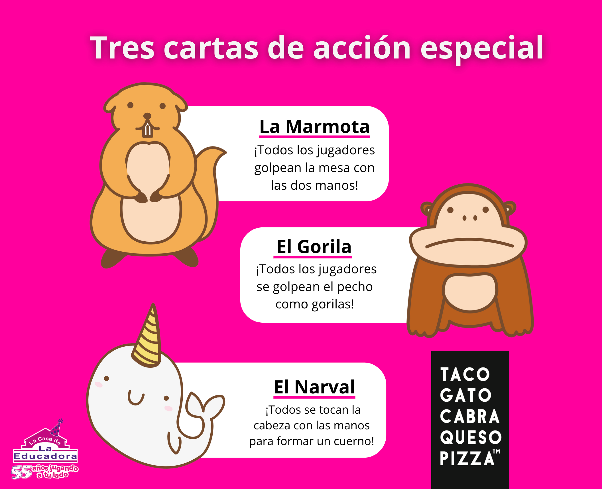 Taco, Gato, Cabra, Queso, Pizza En Español Blue Orange ™