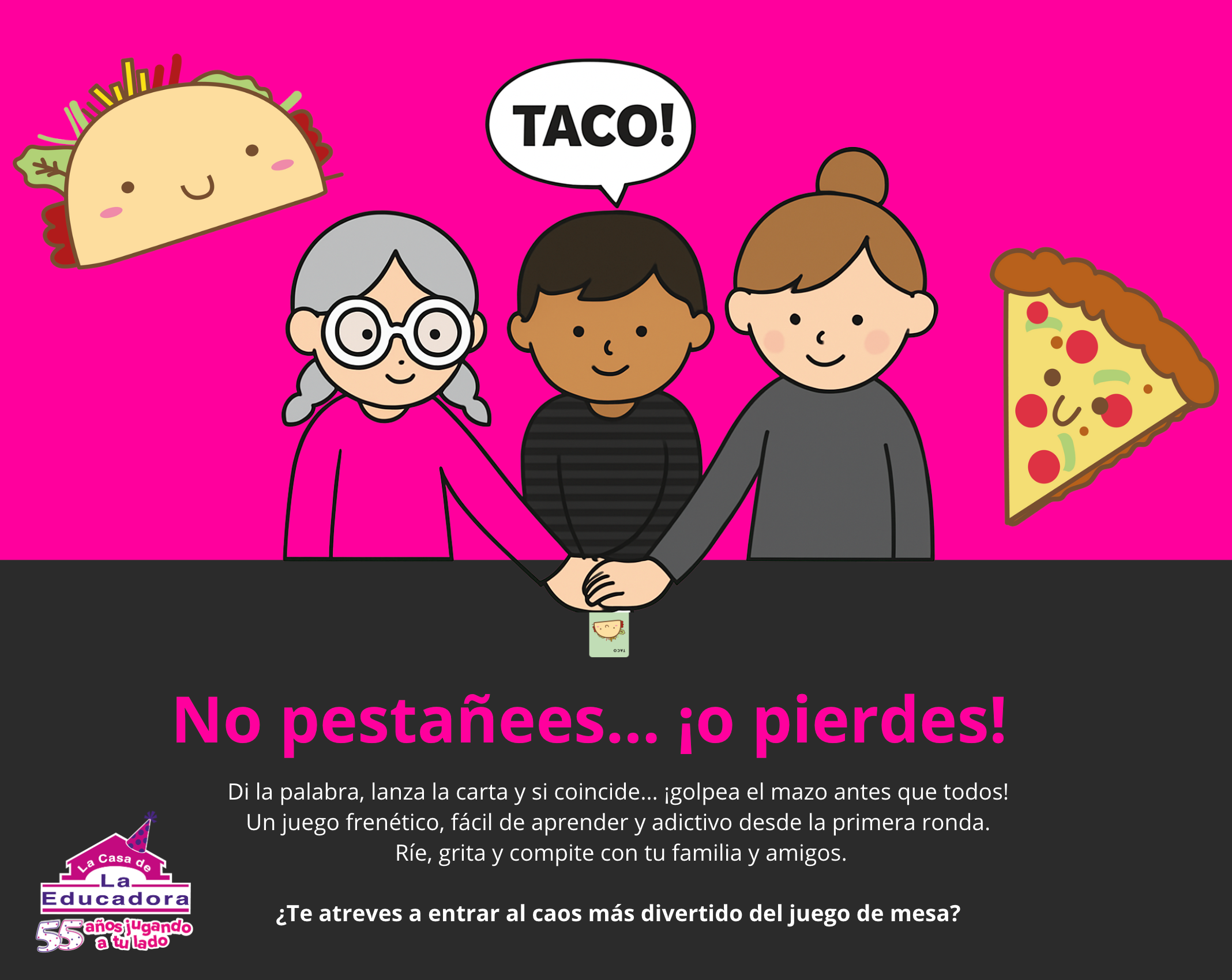 Taco, Gato, Cabra, Queso, Pizza En Español Blue Orange ™