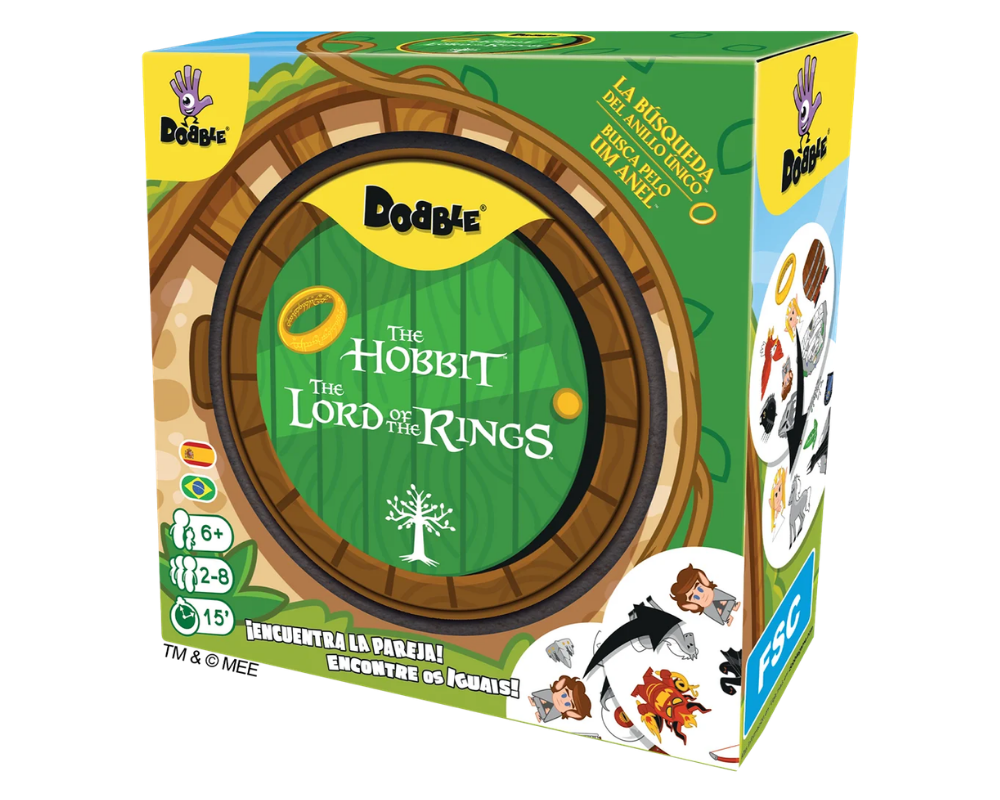 Dobble El Señor de los Anillos: Juego de Mesa en Español. Asmodee