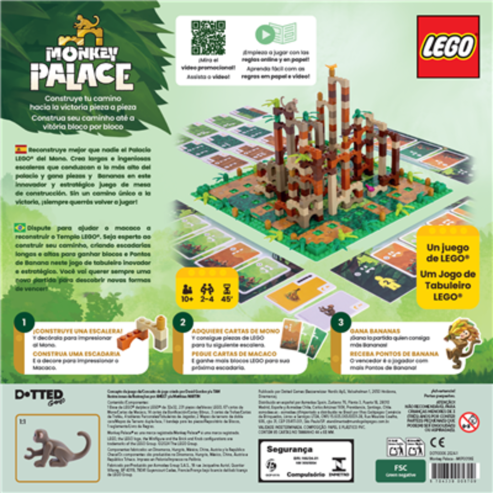 Monkey Palace Lego. Juego de Mesa en ESPAÑOL. Asmodee