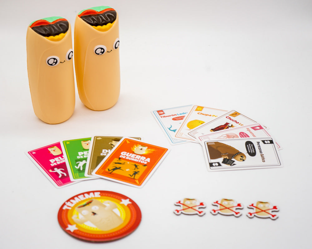 Juego Original Throw Throw Burrito: Juego de Mesa En Español. Tipo Party. Edad recomendada 7+. Exploding Kittens