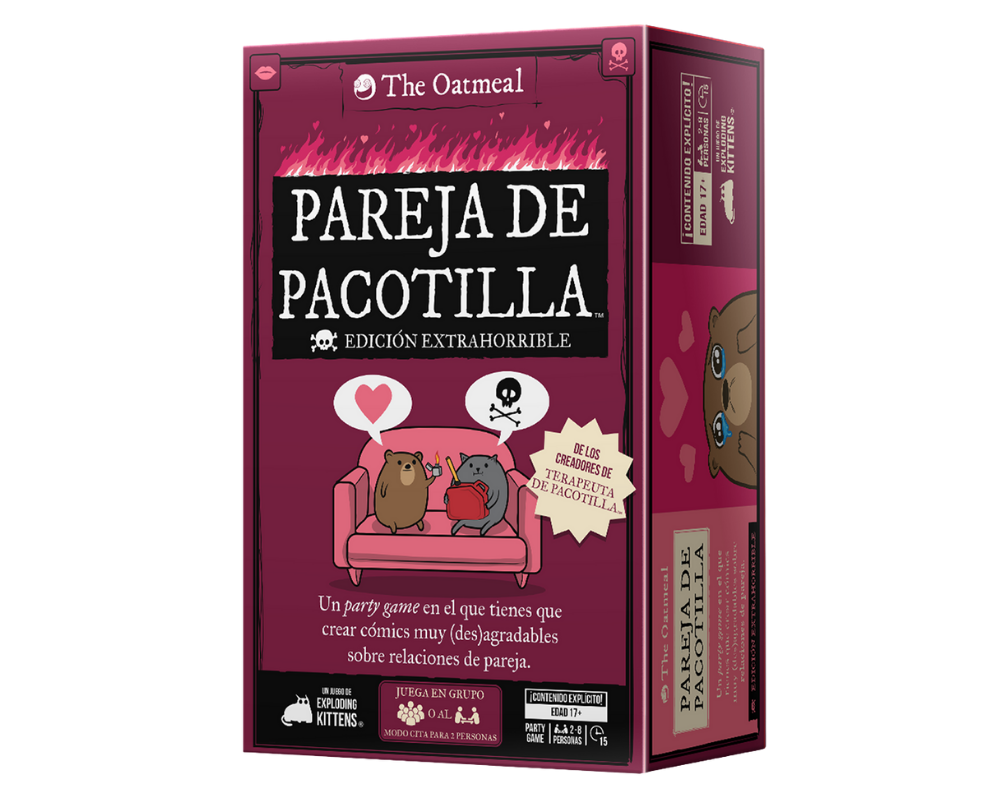 Pareja de Pacotilla. Juego de Mesa Exploding Kittens en Español. Edad 18+
