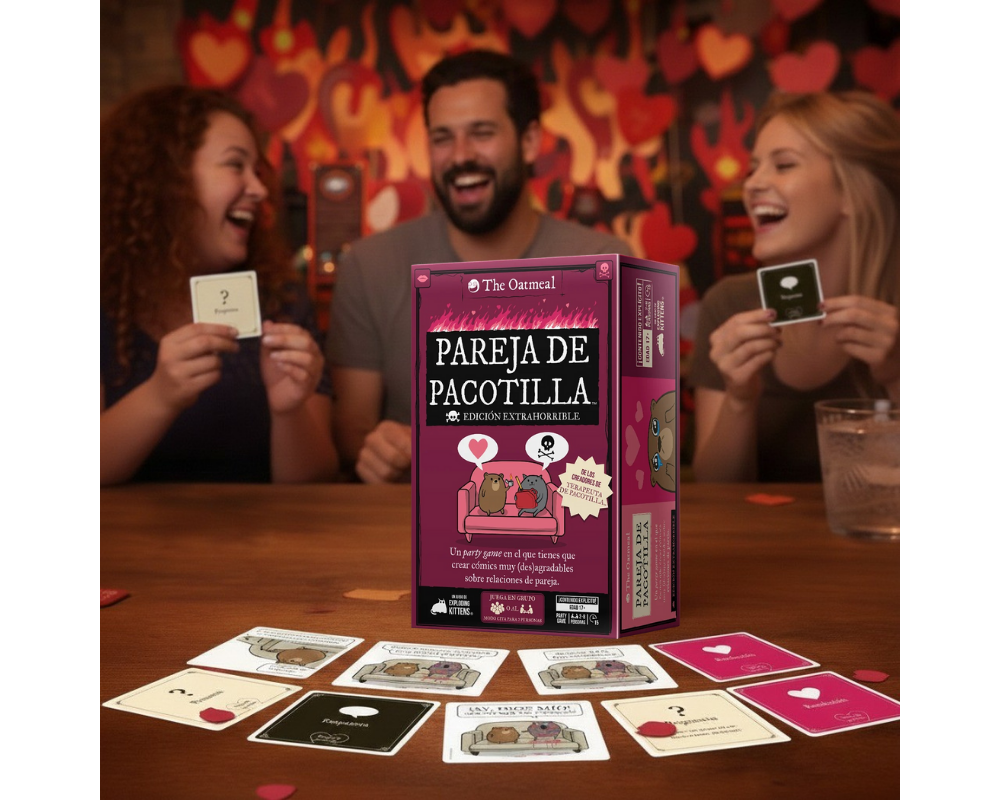 Pareja de Pacotilla. Juego de Mesa Exploding Kittens en Español. Edad 18+