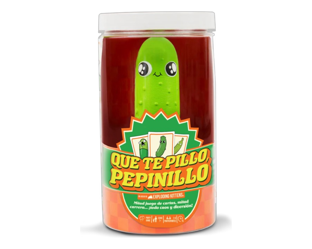Que Te Pillo, Pepinillo. Juego de Mesa Exploding Kittens en Español. Edad 7+