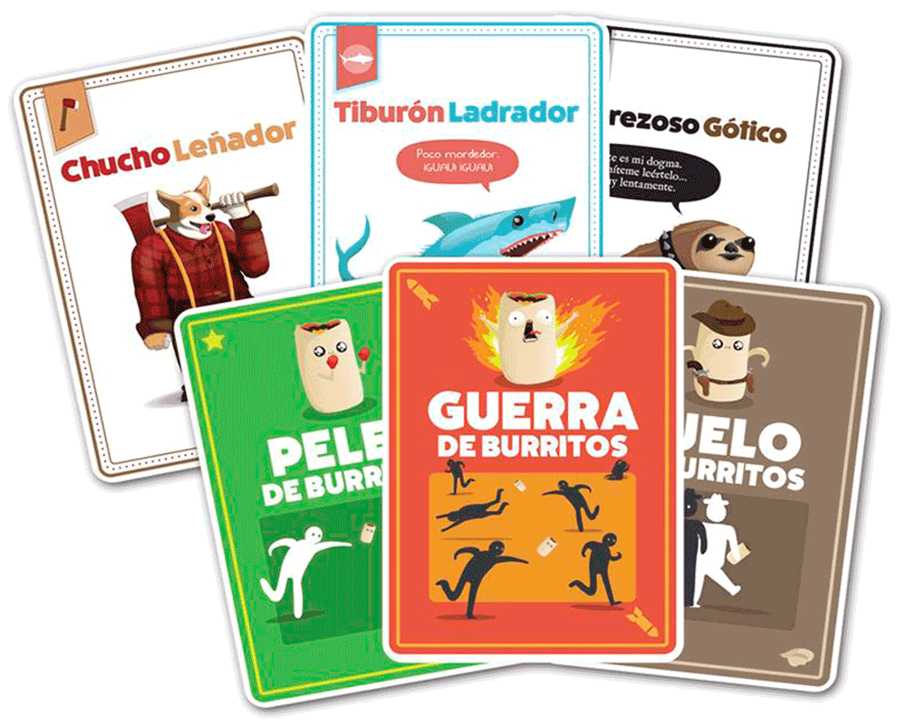 Juego Original Throw Throw Burrito: Juego de Mesa En Español. Tipo Party. Edad recomendada 7+. Exploding Kittens