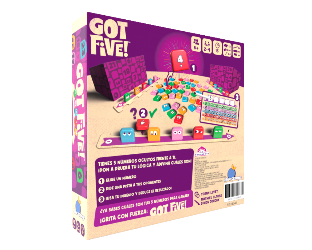 Got Five! Juego de Mesa en Español Blue Orange