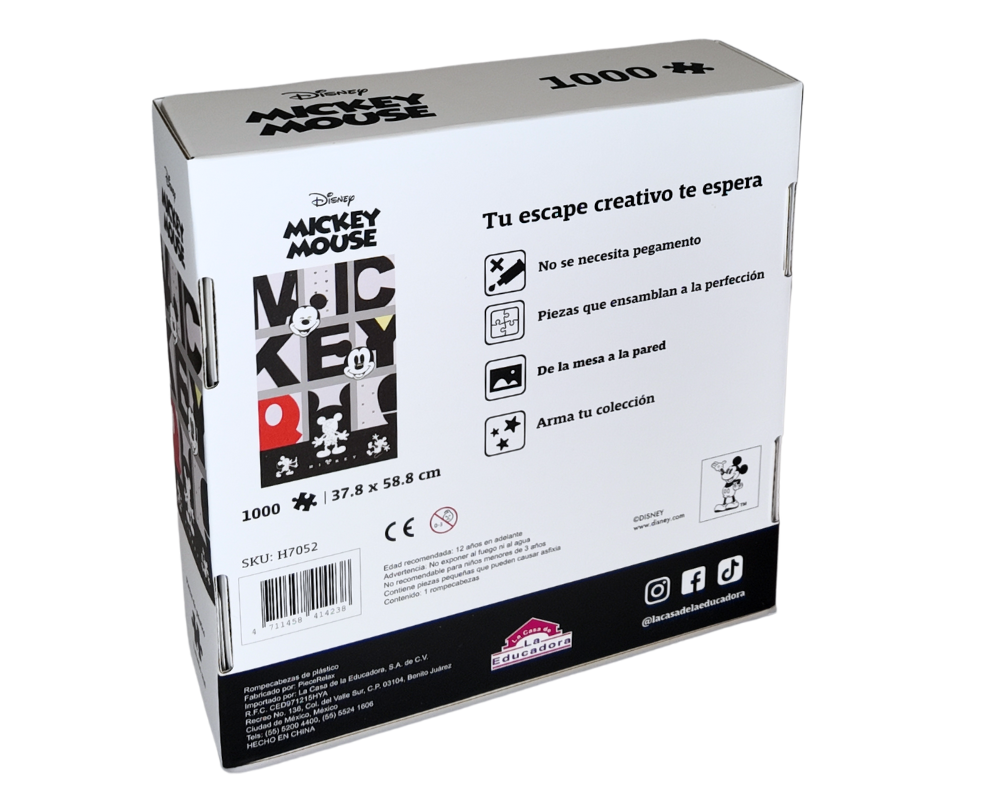 Rompecabezas Póster Mickey Disney 1000 Piezas De Plástico