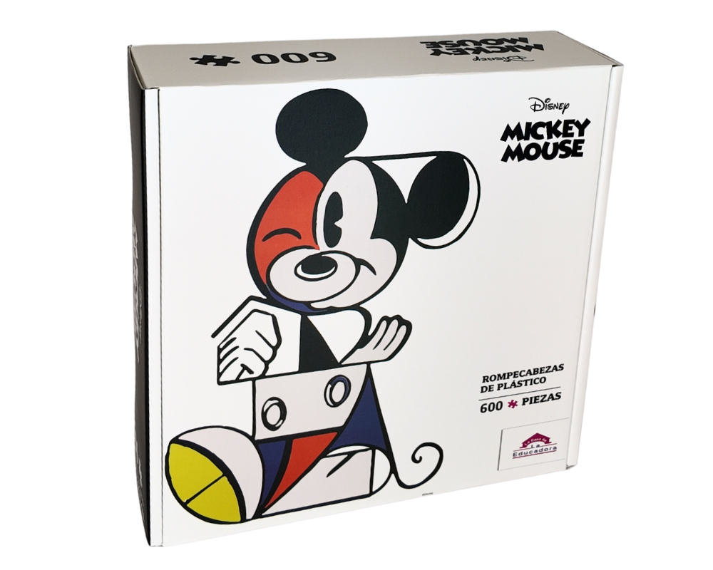 Rompecabezas Arte Mickey Disney 600 Piezas De Plástico