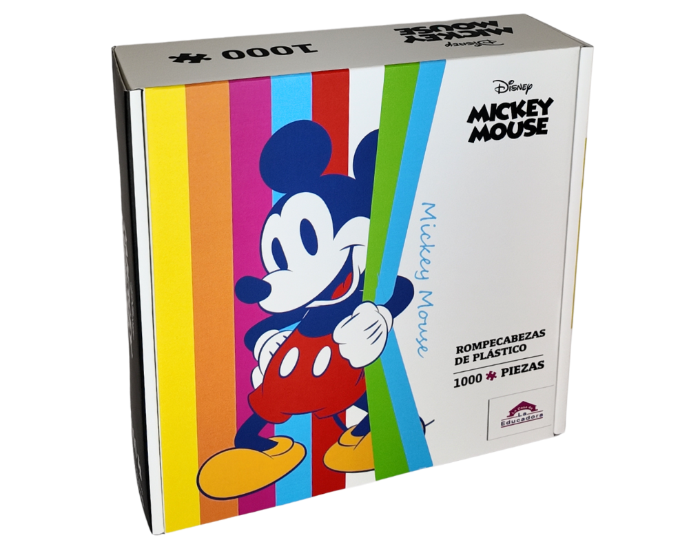 Rompecabezas Mickey Mouse Colores Disney 1000 Piezas De Plástico