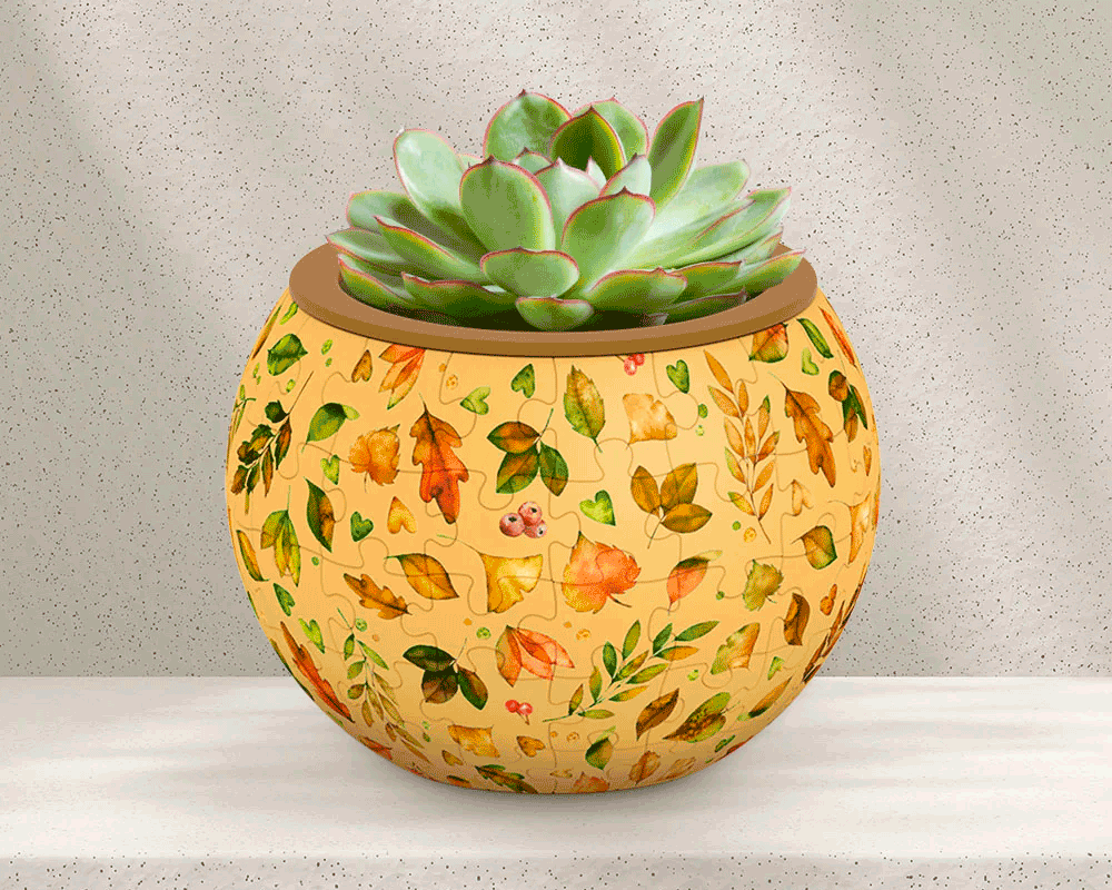 Verde Elegante (Maceta): Rompecabezas 80 Piezas PieceRelax