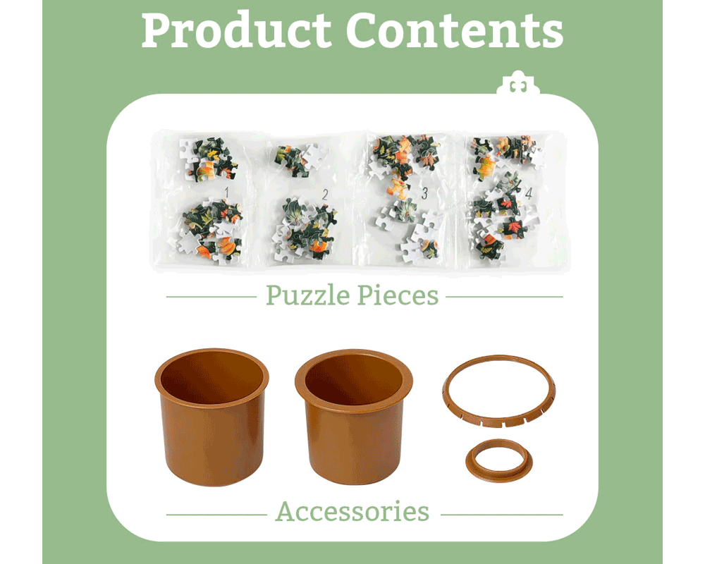 Verde Elegante (Maceta): Rompecabezas 80 Piezas PieceRelax