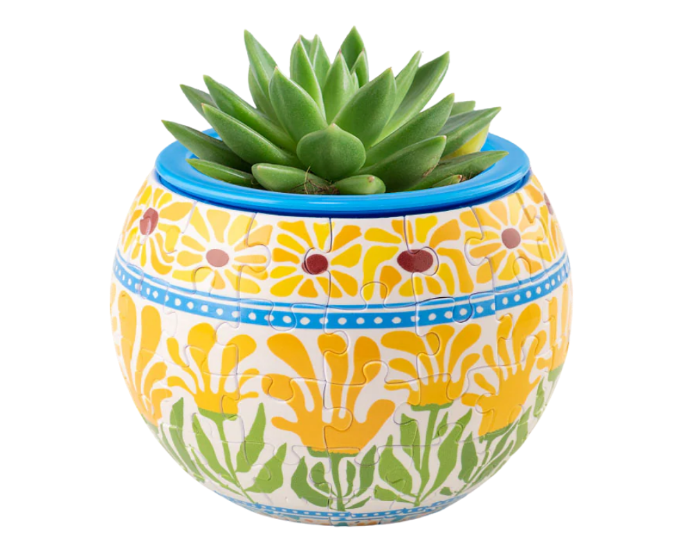 Maceta decorativa - Flores de Verano: Rompecabezas de Plástico 80 Piezas PieceRelax