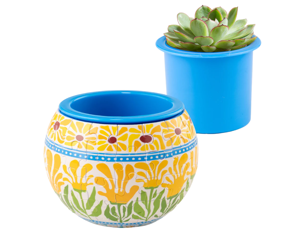 Maceta decorativa - Flores de Verano: Rompecabezas de Plástico 80 Piezas PieceRelax