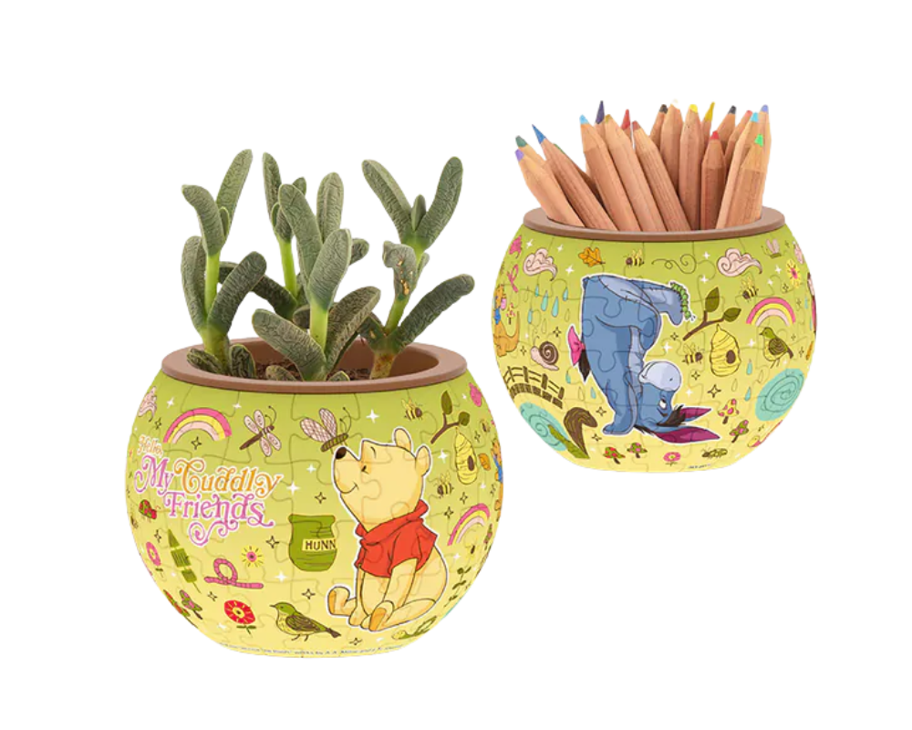 Rompecabezas Macetas 3D Winnie Pooh y Sus Amigos Disney 80 Piezas Plástico