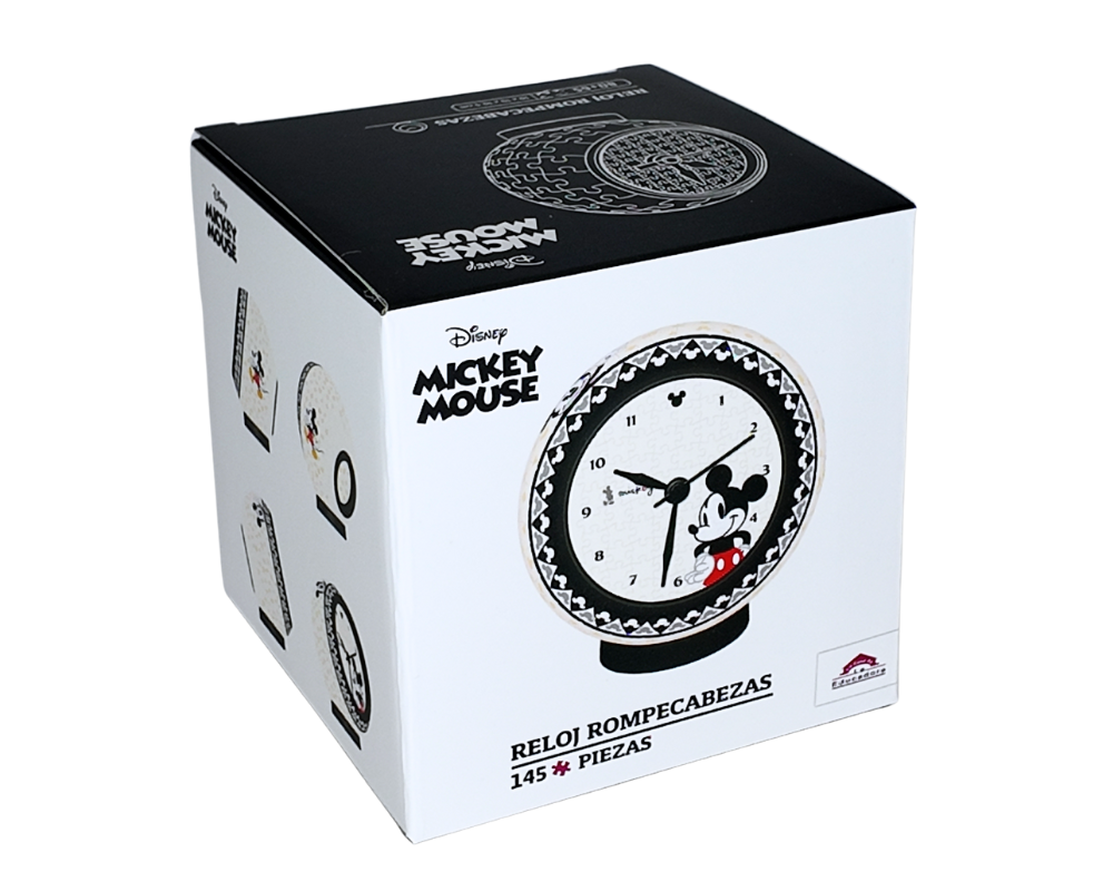 Reloj Rompecabezas Mickey Disney 145 Piezas De Plástico