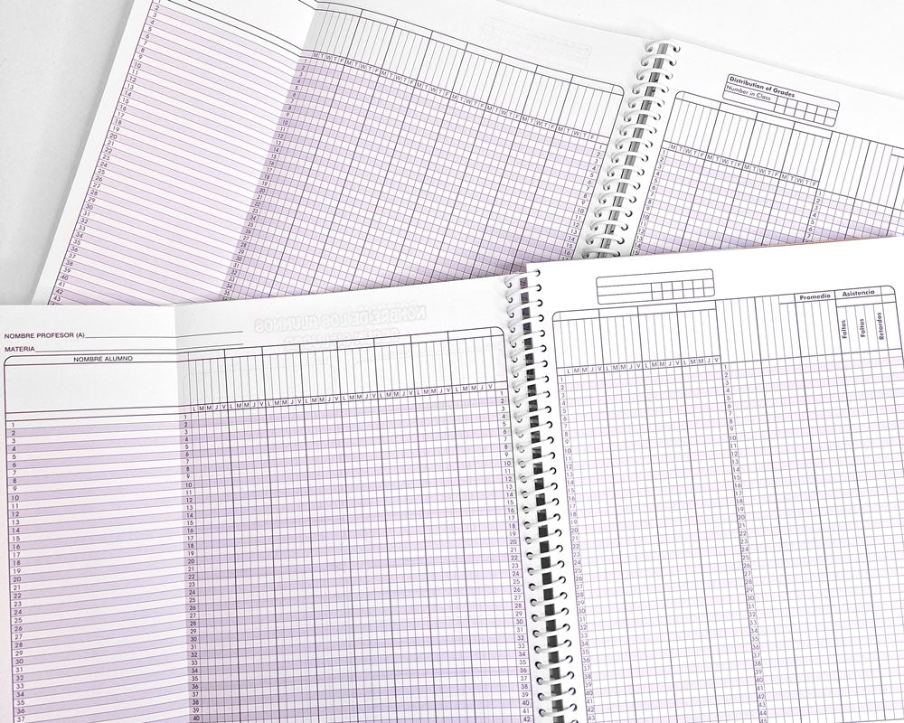 Record Book (Lista de asistencia en inglés) Alim