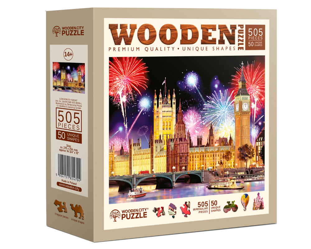 Londres de Noche: Rompecabezas 505 Piezas Wooden City