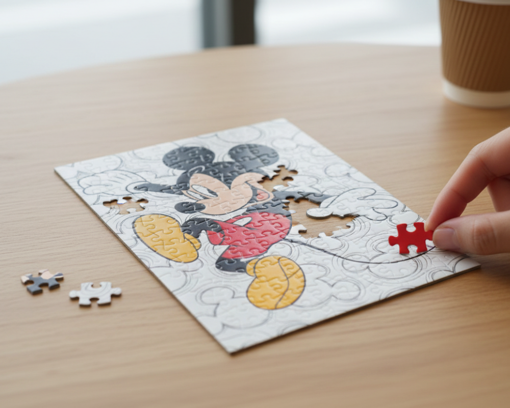 Rompecabezas Miniatura Mickey Siluetas 150 Piezas de Plástico Disney